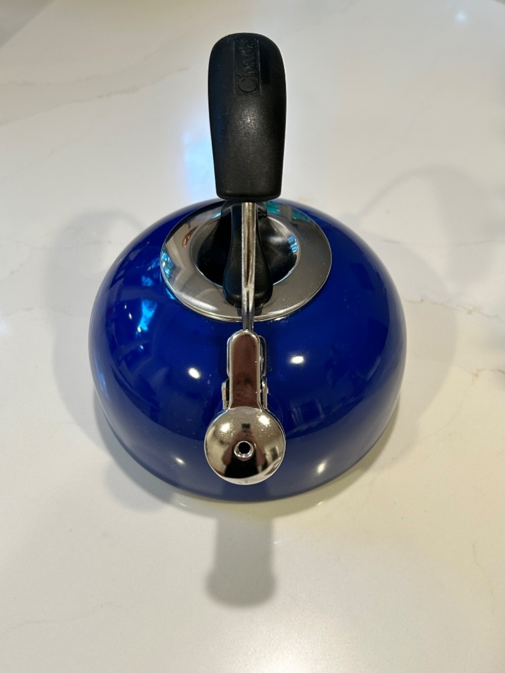 Chantel Classic Cobalt Blue Whistling 1.8 Qt Tea Kettle - Picture 4 of 9